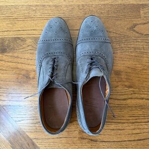 Allen Edmonds Gray Suede Oxfords